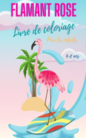 Livre de coloriage de flamants roses pour les enfants de 4 à 8 ans