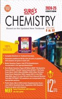 SURA`S 12th Std Chemistry Volume 1 and 2 Exam Guide in English Medium 2024-25 Edition