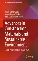 Advances in Construction Materials and Sustainable Environment