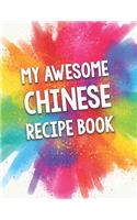 My Awesome Chinese Recipe Book