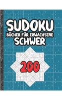 Sudoku Bücher für Erwachsene schwer: 200 Sudokus von hart mit Lösungen für Erwachsene Geschenke Sudoku hartes Buch Liebhaber Erwachsene, Kinder