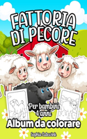 Fattoria di Pecore Album da Colorare per Bambini