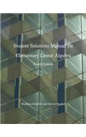 Elementary Linear Algebra, Students Solutions Manual