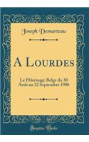 A Lourdes: Le PÃ¨lerinage Belge Du 30 AoÃ»t Au 12 Septembre 1906 (Classic Reprint)