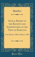 Annual Report of the Receipts and Expenditures, of the Town of Hamilton: From March 1, 1884, to March 1, 1885 (Classic Reprint)