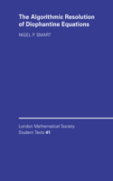 Algorithmic Resolution of Diophantine Equations