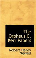 The Orpheus C. Kerr Papers