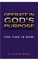 Operate in God's Purpose: The Time Is Now!
