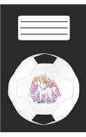 Fußball Einhorn Notizbuch