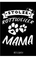 Stolze Rottweiler Mama Notizbuch