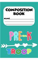 Composition Book Pre-K Troop