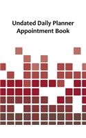 Undated Daily Planner Appointment Book