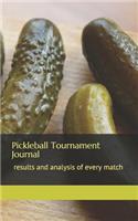 Pickleball Tournament Journal: results and analysis of every match