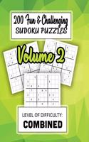 200 Fun & Challenging Sudoku Puzzles