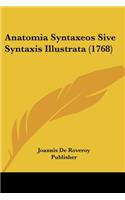 Anatomia Syntaxeos Sive Syntaxis Illustrata (1768)