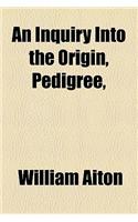 An Inquiry Into the Origin, Pedigree,