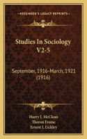Studies In Sociology V2-5