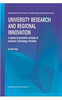University Research and Regional Innovation