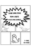 Blank Comic Strips Draw & Create Your Own Comics