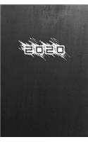 2020: Kalender. Organisiere und plane mit deinem Terminkalender 2020. Muster: Kreide