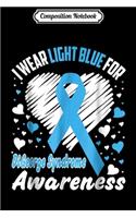 Composition Notebook: I Wear Light Blue For DiGeorge Syndrome Awareness Journal/Notebook Blank Lined Ruled 6x9 100 Pages