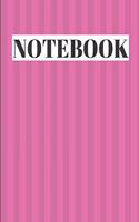 Notebook: Unlined Journal, Unlined diary or unlined Notebook, perfectly sized to 8,5X11 INCHES, 120 numbered pages/pink striped color