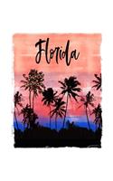 Florida: Christmas Notebook With Lined College Ruled Paper For Taking Notes. Stylish Tropical Travel Journal Diary 7.5 x 9.25 Inch Soft Cover. For Home, Work