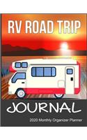 RV Road Trip Journal 2020 Monthly Organizer Planner