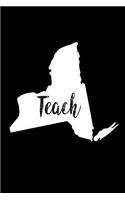 Teach: New York Map Back To School Gift Notebook For Teachers