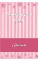 Theta Phi Gamma: Line Ruled Sorority Girls Journal - Great Present for Big or Lil Sister