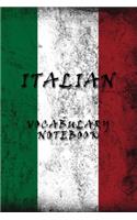 Italian Vocabulary Notebook