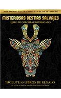 Libro de colorear intrincado (Misteriosas bestias salvajes): Este libro contiene 30 láminas para colorear que se pueden usar para pintarlas, enmarcarlas y / o meditar con ellas. Puede fotocopiarse, imprimirse 