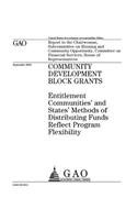 Community development block grants