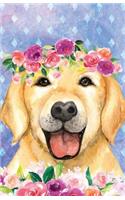 Bullet Journal for Dog Lovers Labrador in Flowers: Graph Design - 162 Numbered Pages with 150 Graph Style Grid Pages, 6 Index Pages and 2 Key Pages in Easy to Carry 5.5 X 8.5 Size