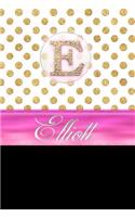 Elliott: Personalized Lined Journal Diary Notebook 150 Pages, 6 X 9 (15.24 X 22.86 CM), Durable Soft Cover