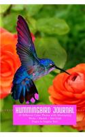 Hummingbird Journal: Write Sketch Doodle, 6x9 Journal with Stunning Color Photos Inside