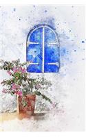 Blue Window Notebook: 150 Lined Pages, Softcover, 6 X 9