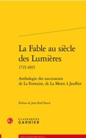 La Fable Au Siecle Des Lumieres