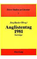 Anglistentag 1981
