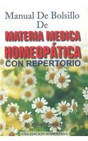 Manual de Bolsillo de Materia Medica Homeopatica Con Repertorio