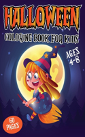 Halloween Coloring Book For Kids Ages 4-8