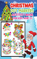 christmas dot markers activity book for kids ages 2+
