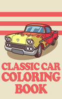 Classic car coloring book