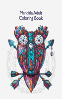 Mandala Adult Coloring Book: Coloring Book "50 cool animals" with a cheerful light and relaxing design