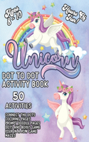 Unicorn Dot To Dot And Activity Book Ages 8 - 10