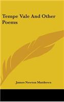 Tempe Vale And Other Poems