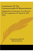 Constitution Of The Commonwealth Of Massachusetts