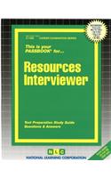 Resources Interviewer: Passbooks Study Guide