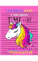 Coloring Baby Unicorns