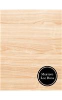 Meeting Log Book: Meeting Minutes Notebook - Secretary Logbook Journal -Meeting Log - Business Minute Record Book